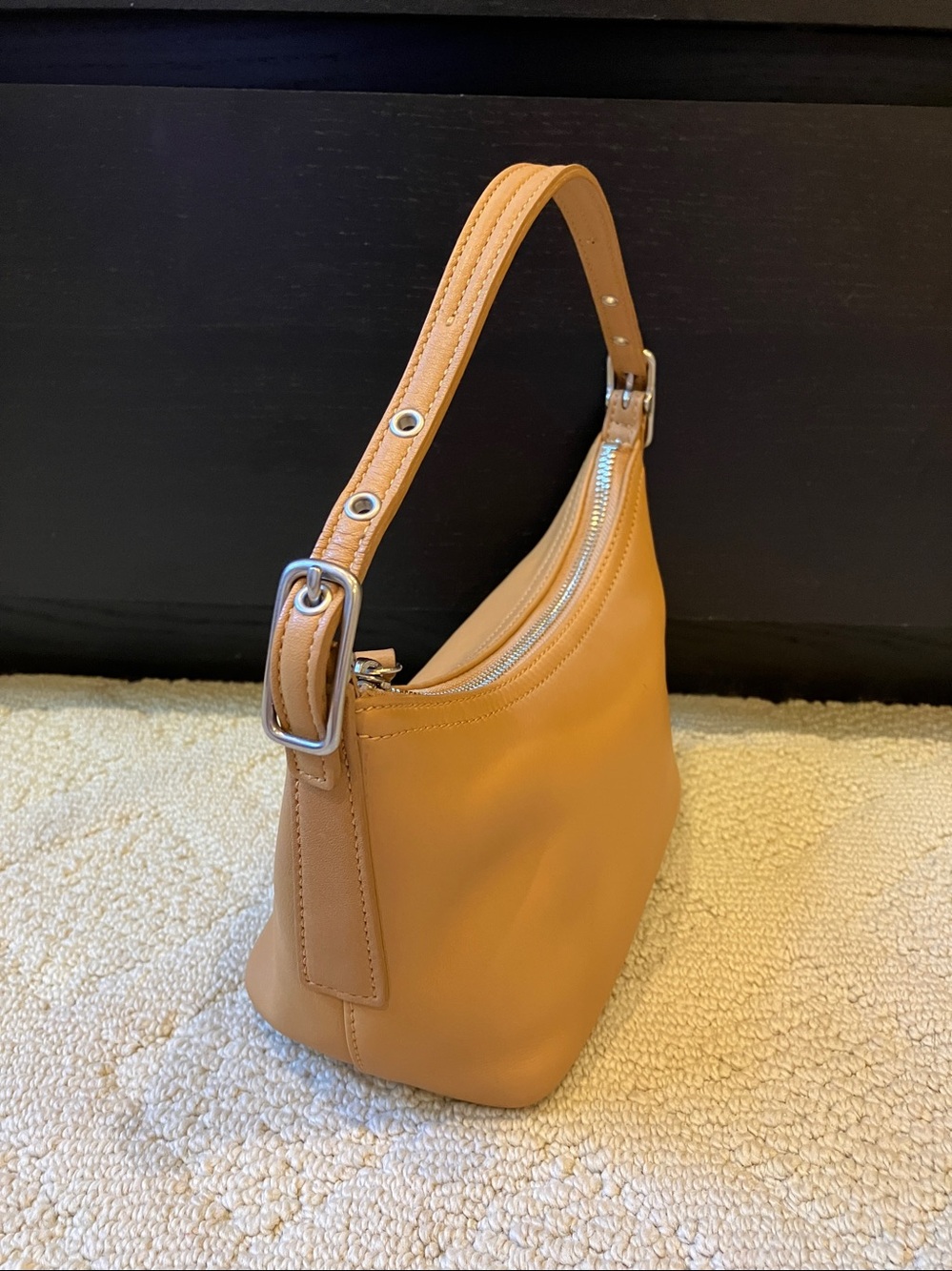 Vintage Coach Glove-Tanned Leather Baguette Shoulder … - Gem